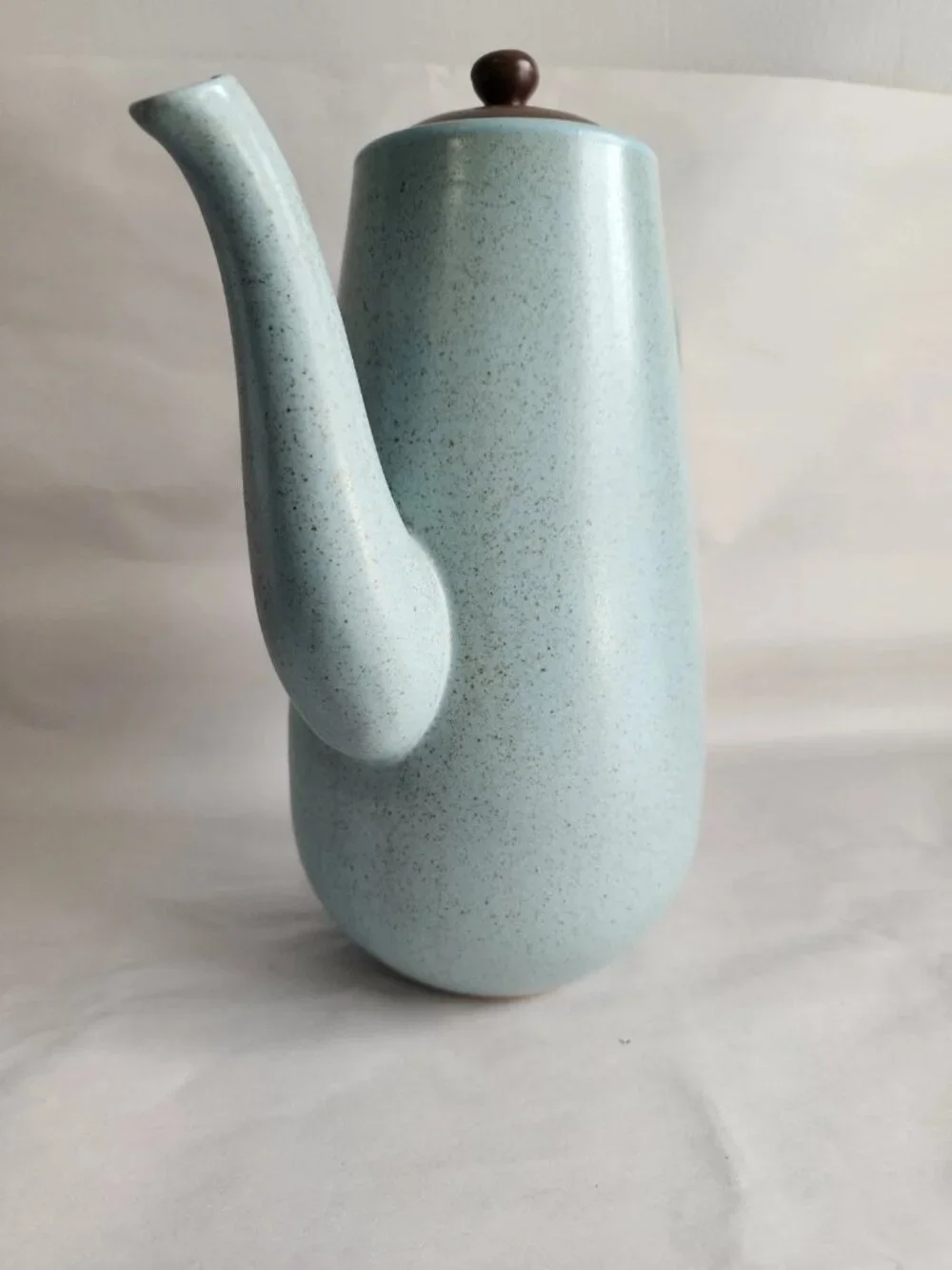 Vintage Koyo by Kasuga Japan Stoneware Coffee Pot / Teapot Speckled Blue